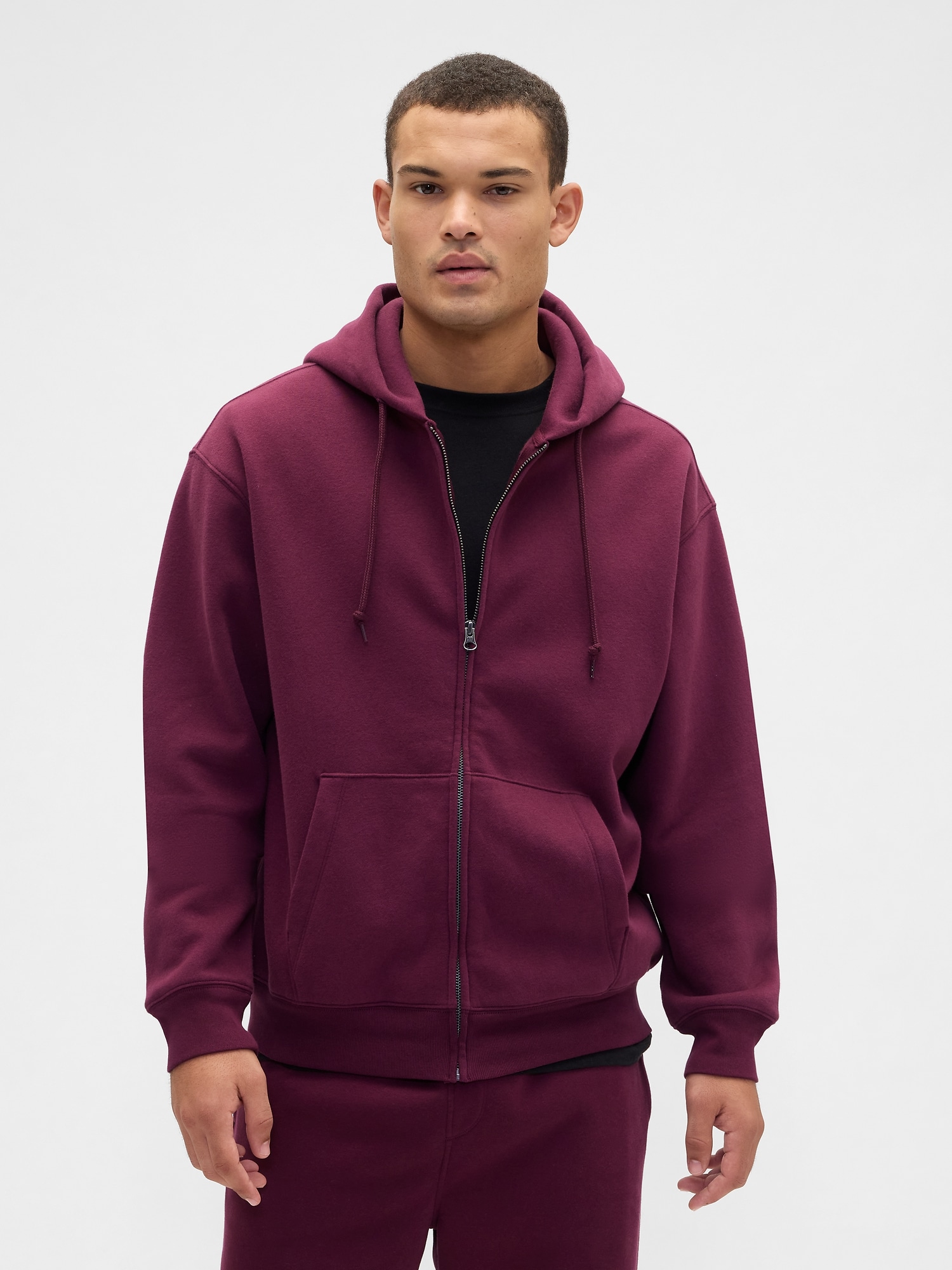Adult VintageSoft Oversized Zip Hoodie