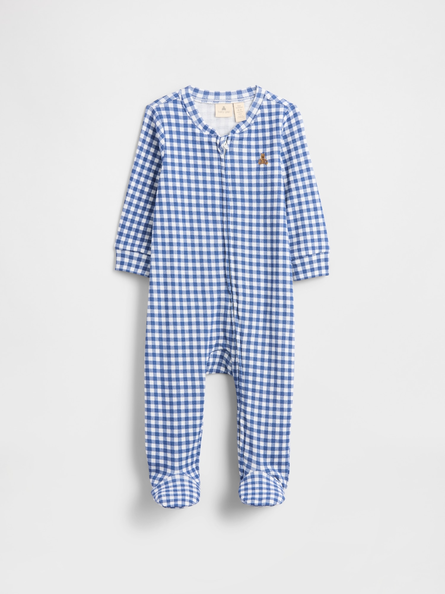 Baby Print Two-Way Zip One-Piece