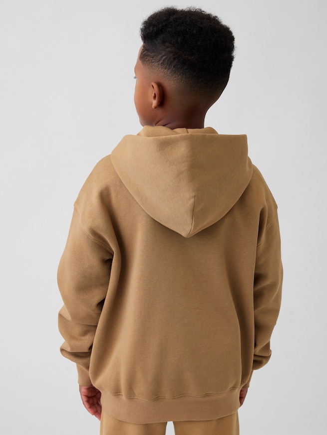 ヴィンテージソフト GAPロゴ ジップアップパーカー (キッズ)-2