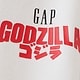 ゴジラ ビンテージソフトグラフィック GAPロゴ ジップアップパーカー (キッズ)