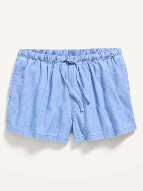 Drawstring Jean Shorts for Girls