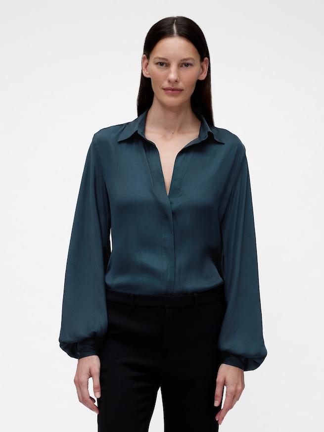 GapStudio サテンシャツ-2