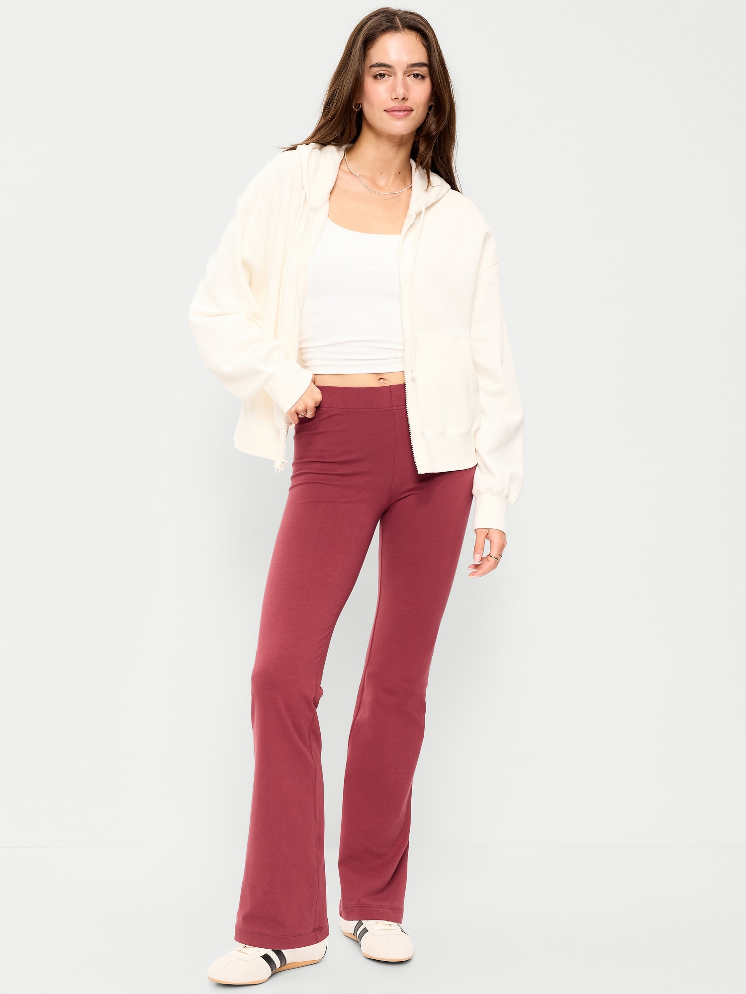 High-Waisted Fashion Flare Leggings