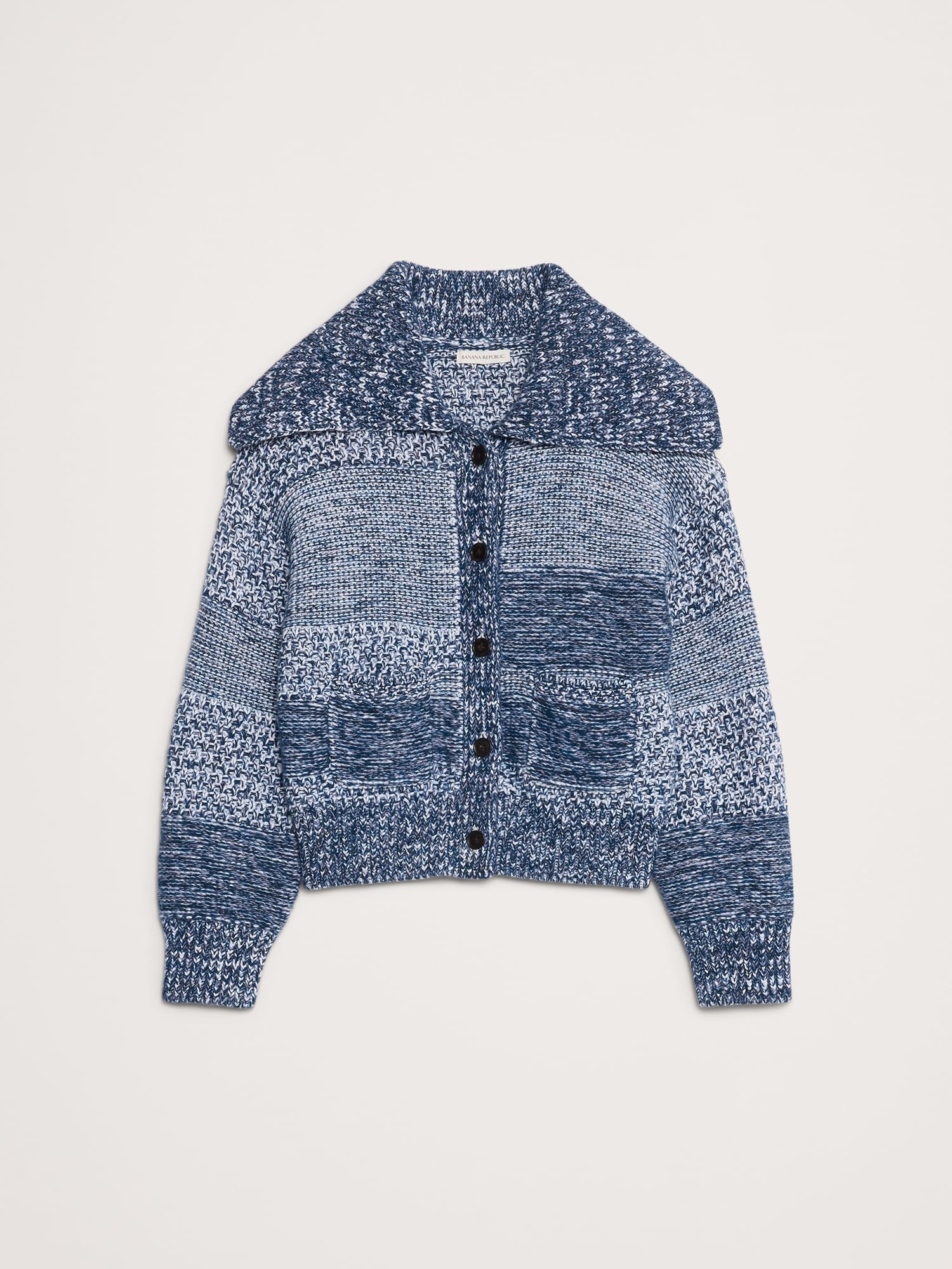 スペースダイ コットン ウール カーディガン-4