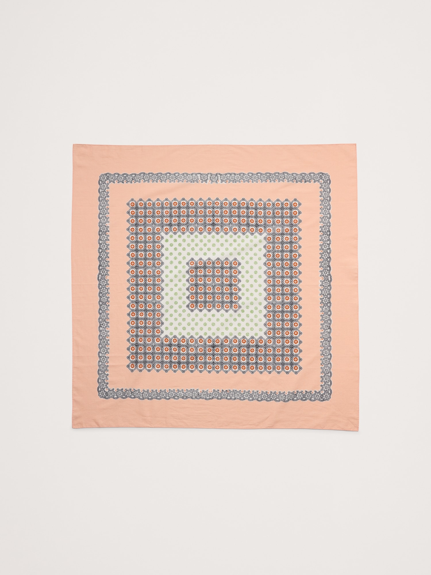 ラージ コットン スクエア スカーフ-0