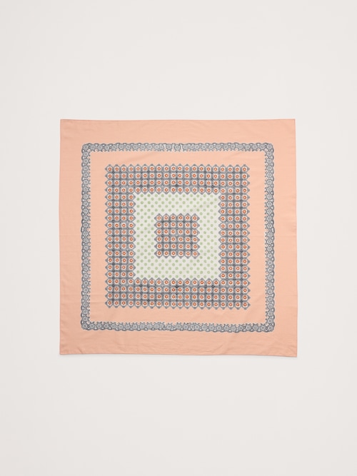 ラージ コットン スクエア スカーフ