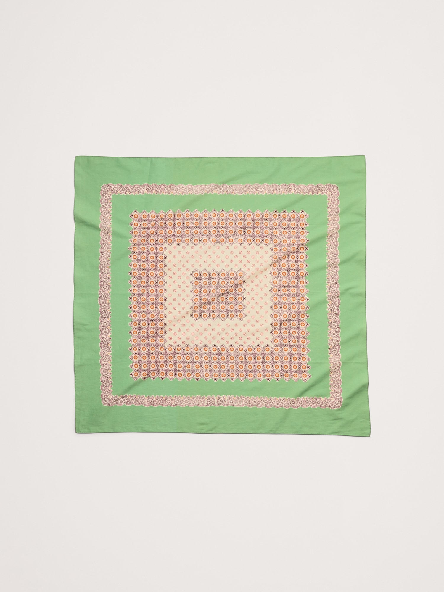 ラージ コットン スクエア スカーフ-0