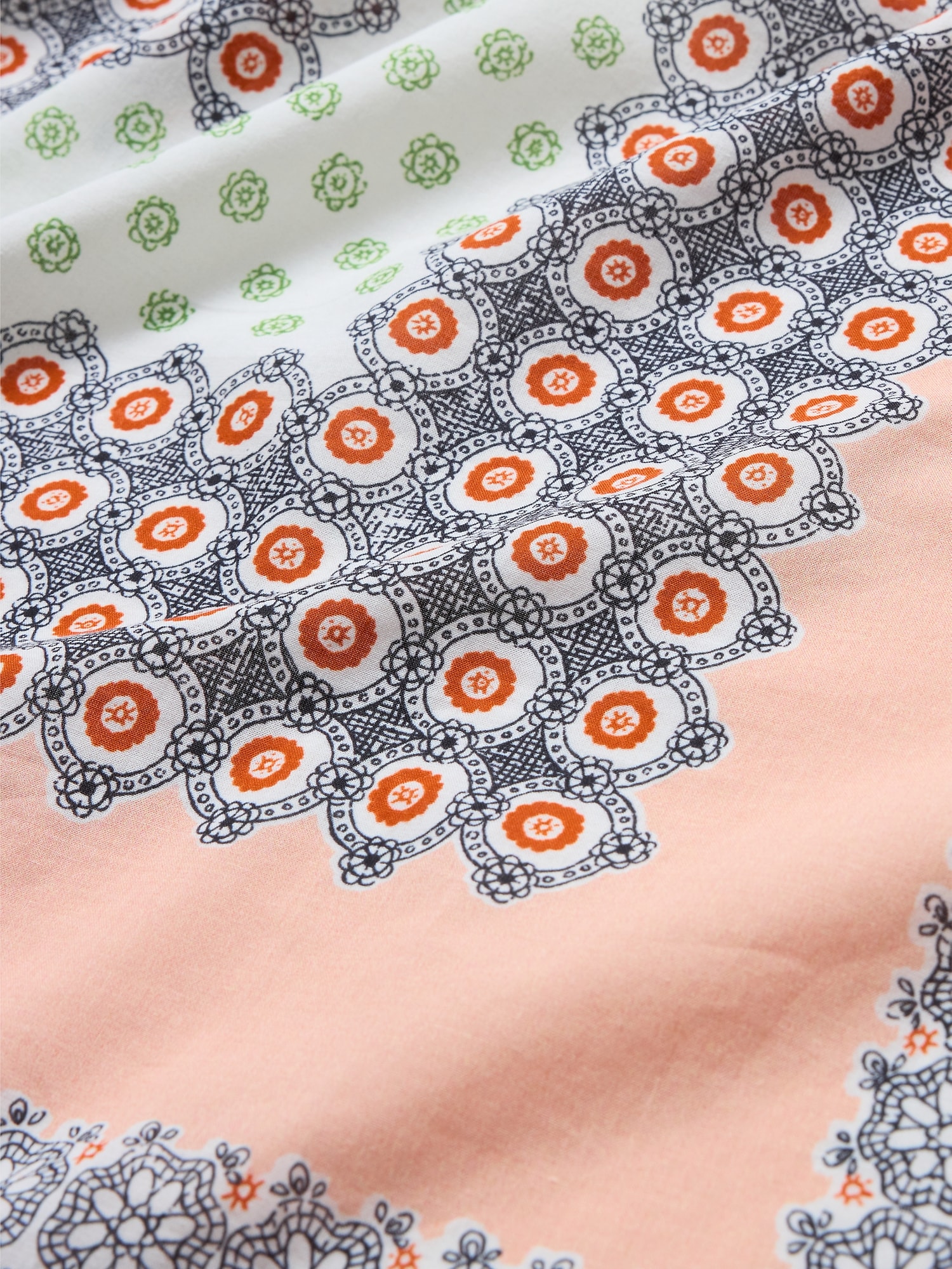 ラージ コットン スクエア スカーフ-2