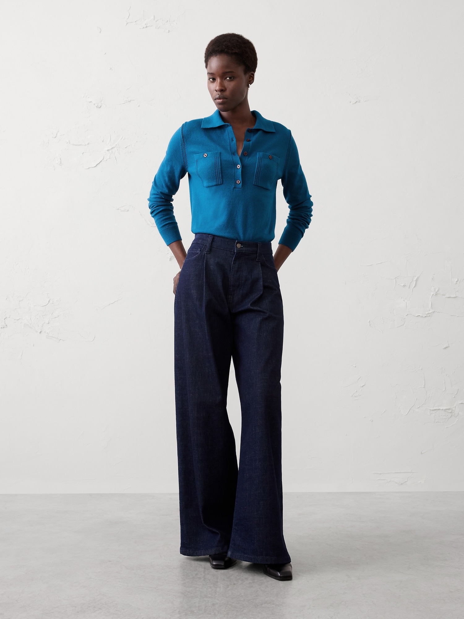 POLO HENLEY DOUX NUAGE