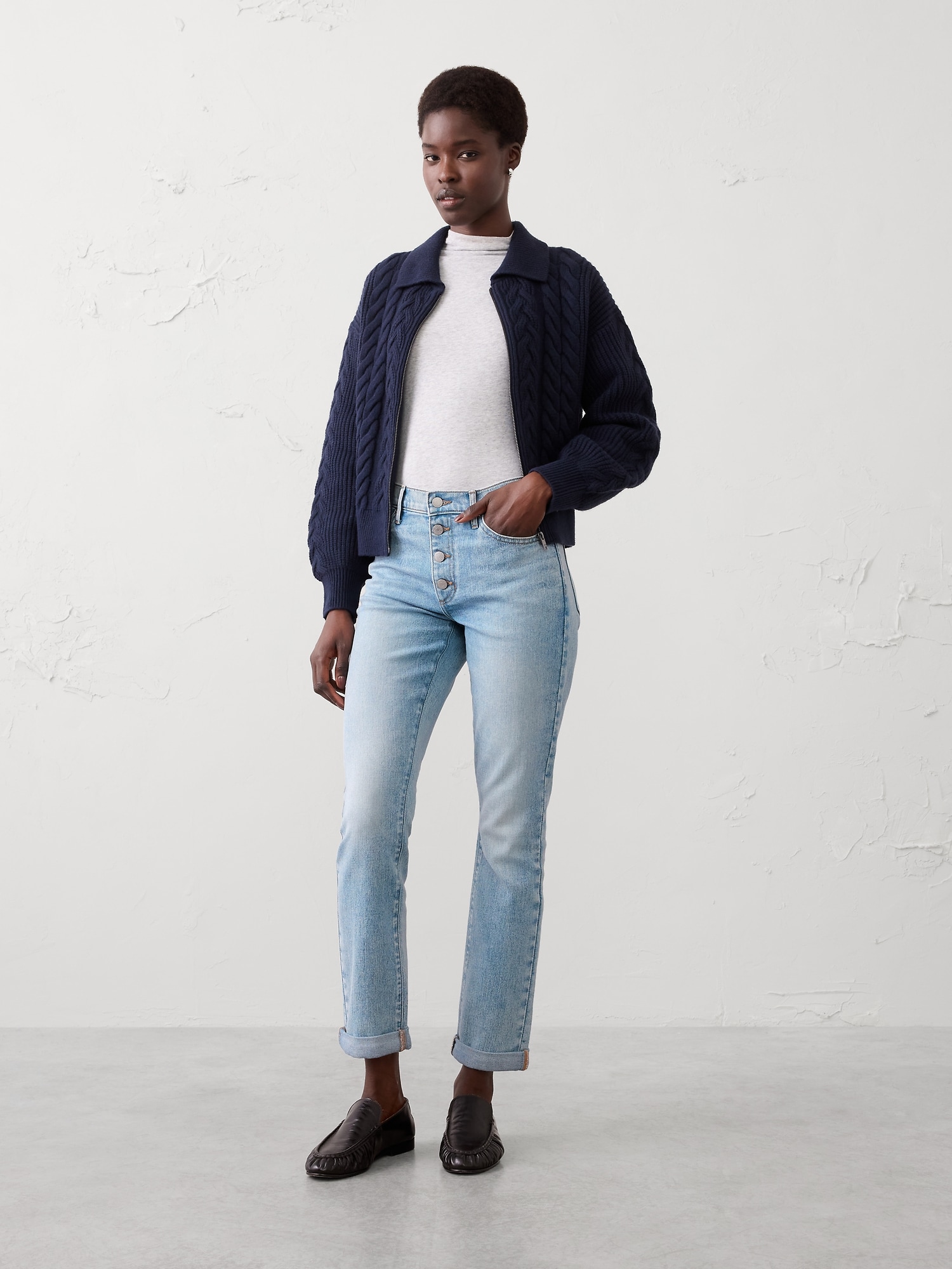 Girlfriend Mid-Rise Jean
