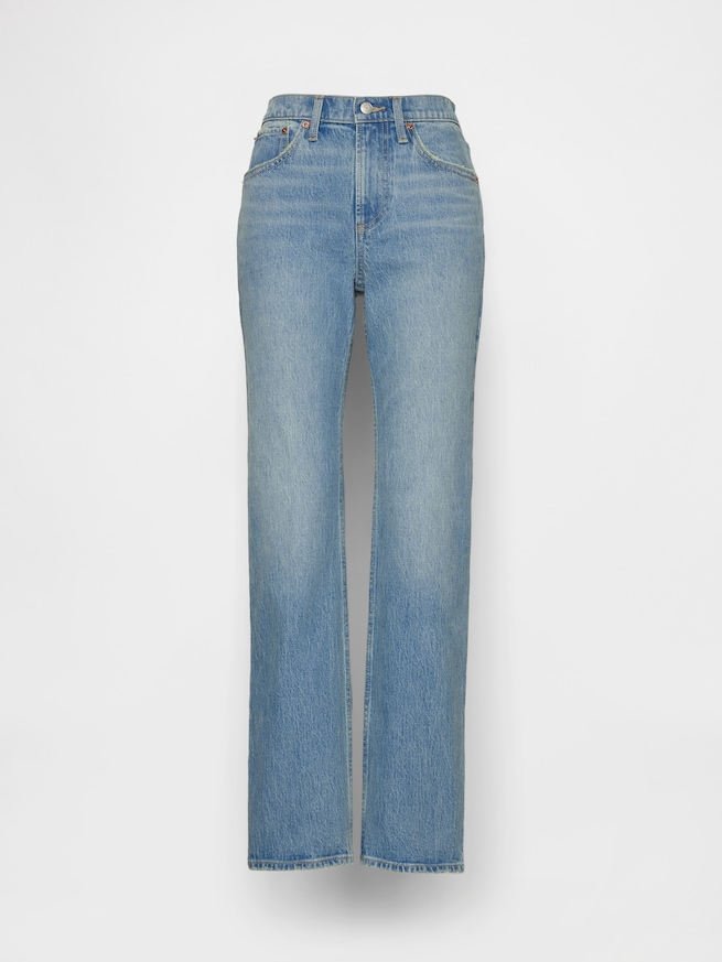 ミッドライズ リラックスフィット ストレートデニム-4