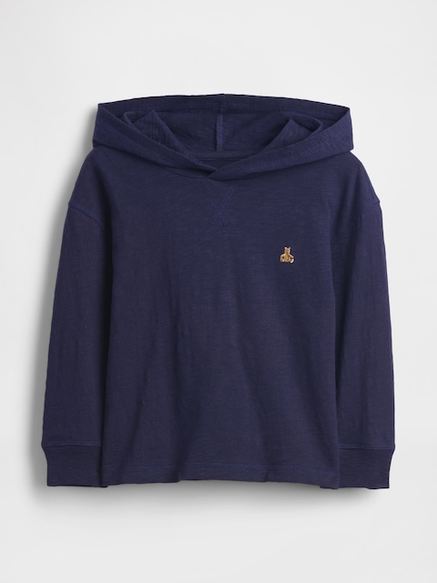Baby & Toddler Organic Cotton Hooded T-Shirt