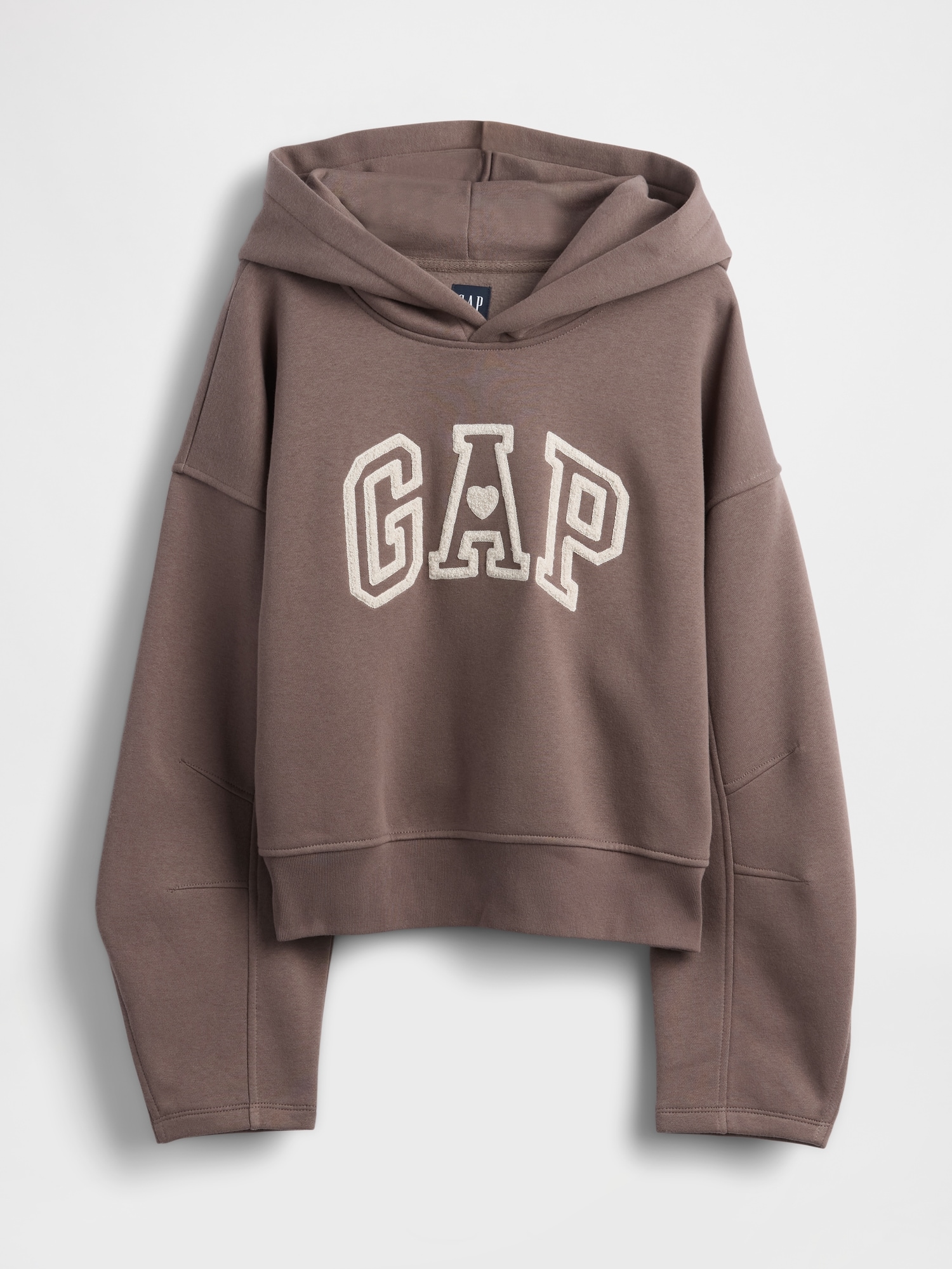 ヴィンテージソフト オーバーサイズ クロップド ランタンスリーブ パーカー