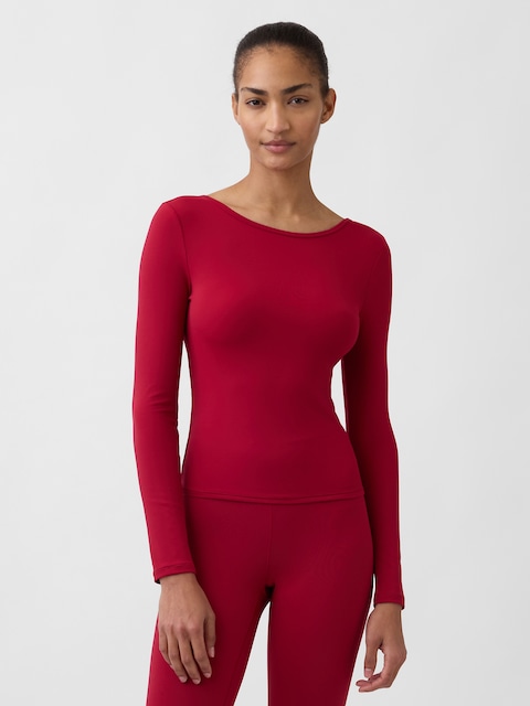 GapFit Smooth Boatneck T-Shirt