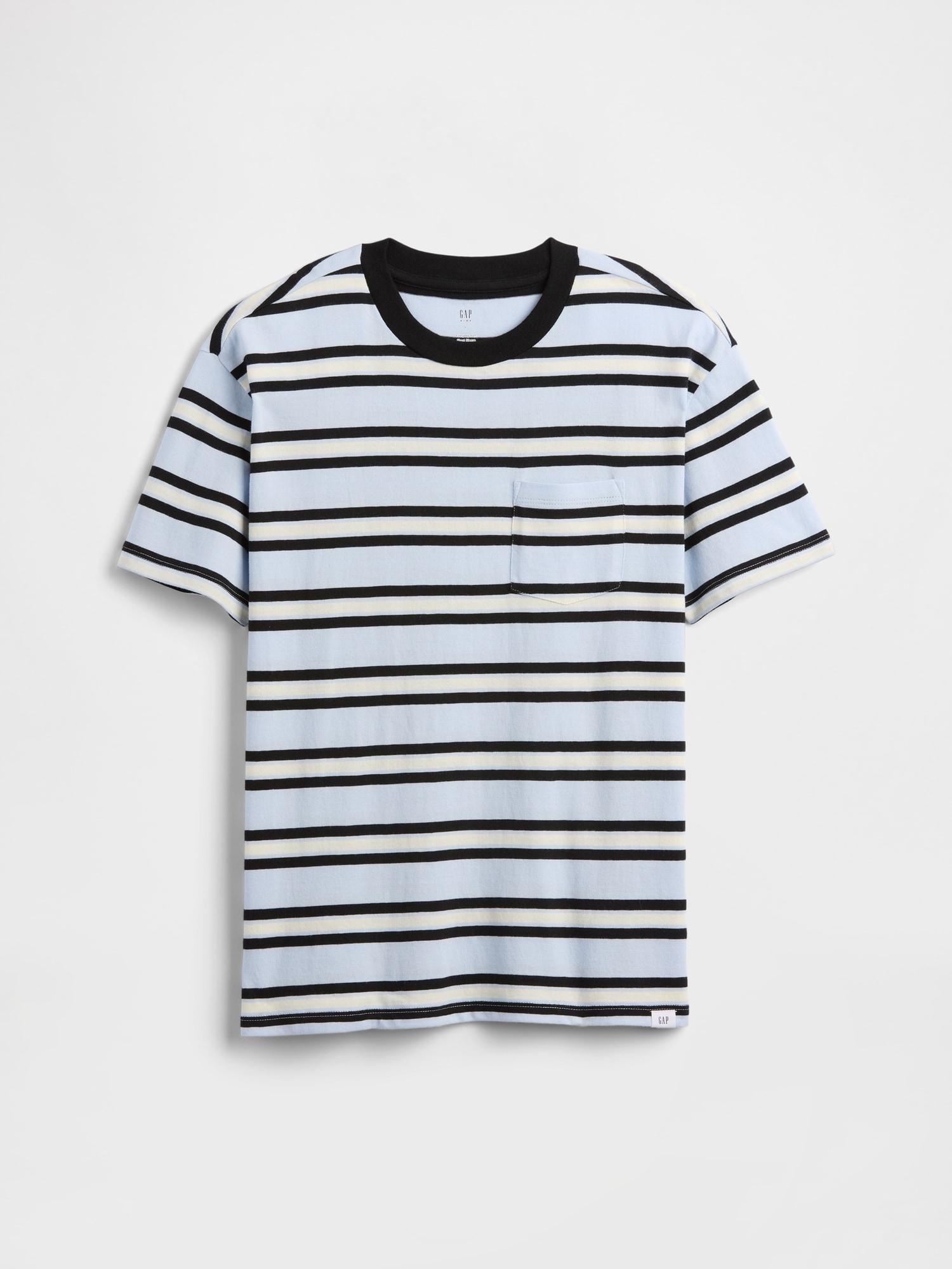 Kids Everyday Soft Stripe Pocket T-Shirt