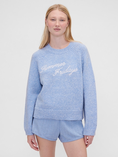 Gap × Summer Fridays Oversized Logo Sweater