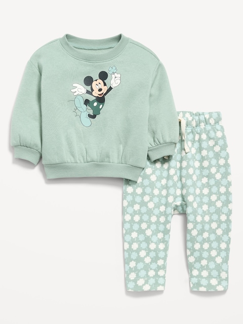 Disney© Unisex Graphic Sweatshirt and Sweatpants Set for Baby