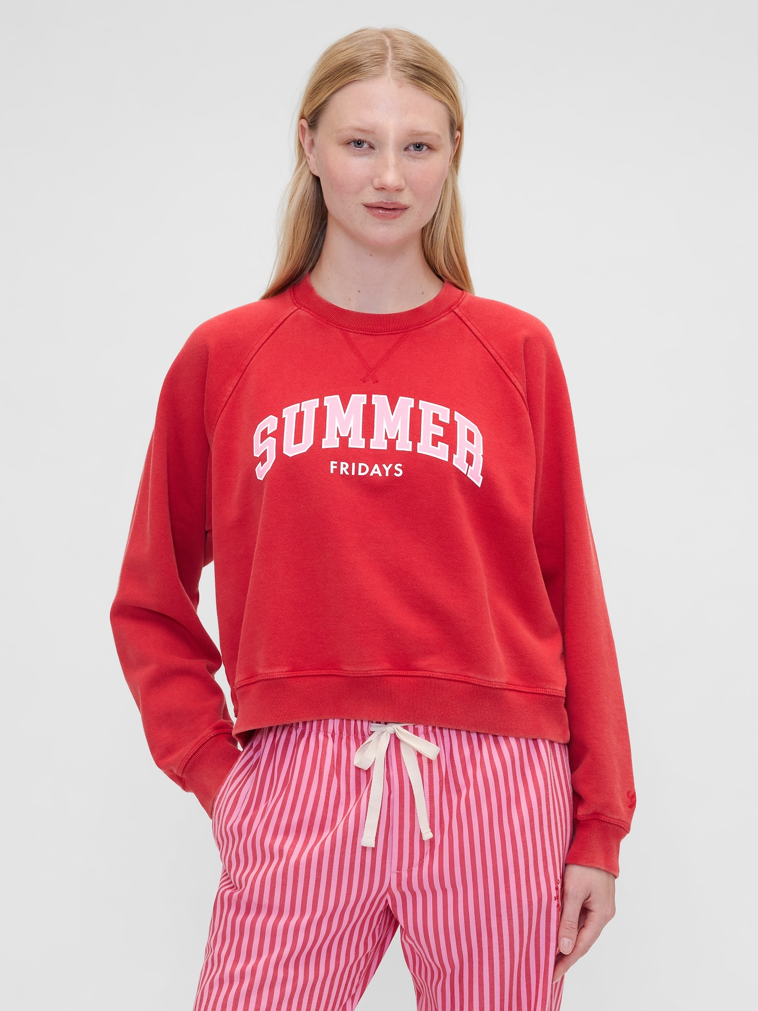 Gap × Summer Fridays Oversized Raglan Logo Sweatshirt