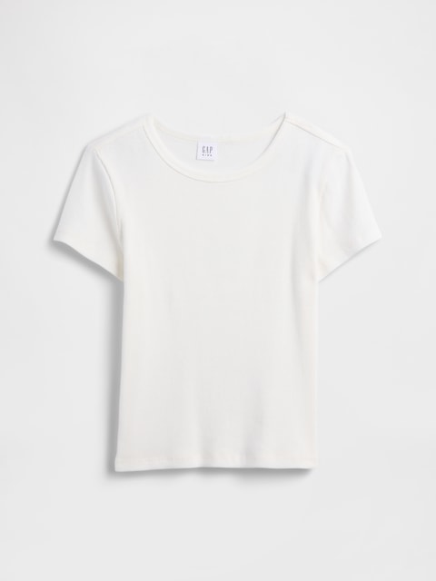 Kids Ribbed Crewneck T-Shirt