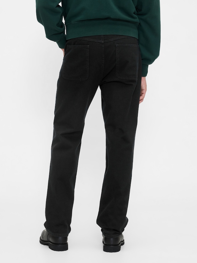 リラックスフィット ストレート ユーティリティカーキパンツ-3