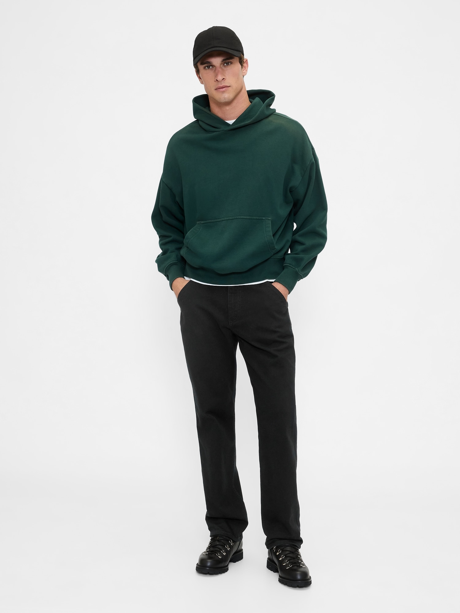 Relaxed Straight Utility Khakis