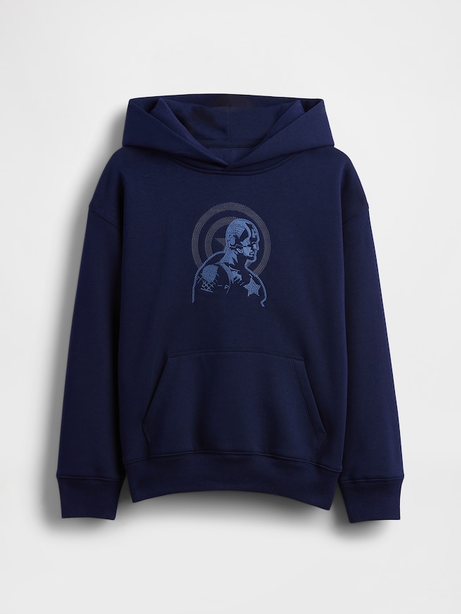 マーベル ヴィンテージソフト リラックスフィット パーカー (キッズ)-1