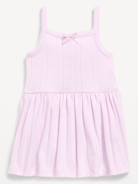 ROBE CACHE-COUCHE EN TRICOT POINTELLE POUR BÉBÉ