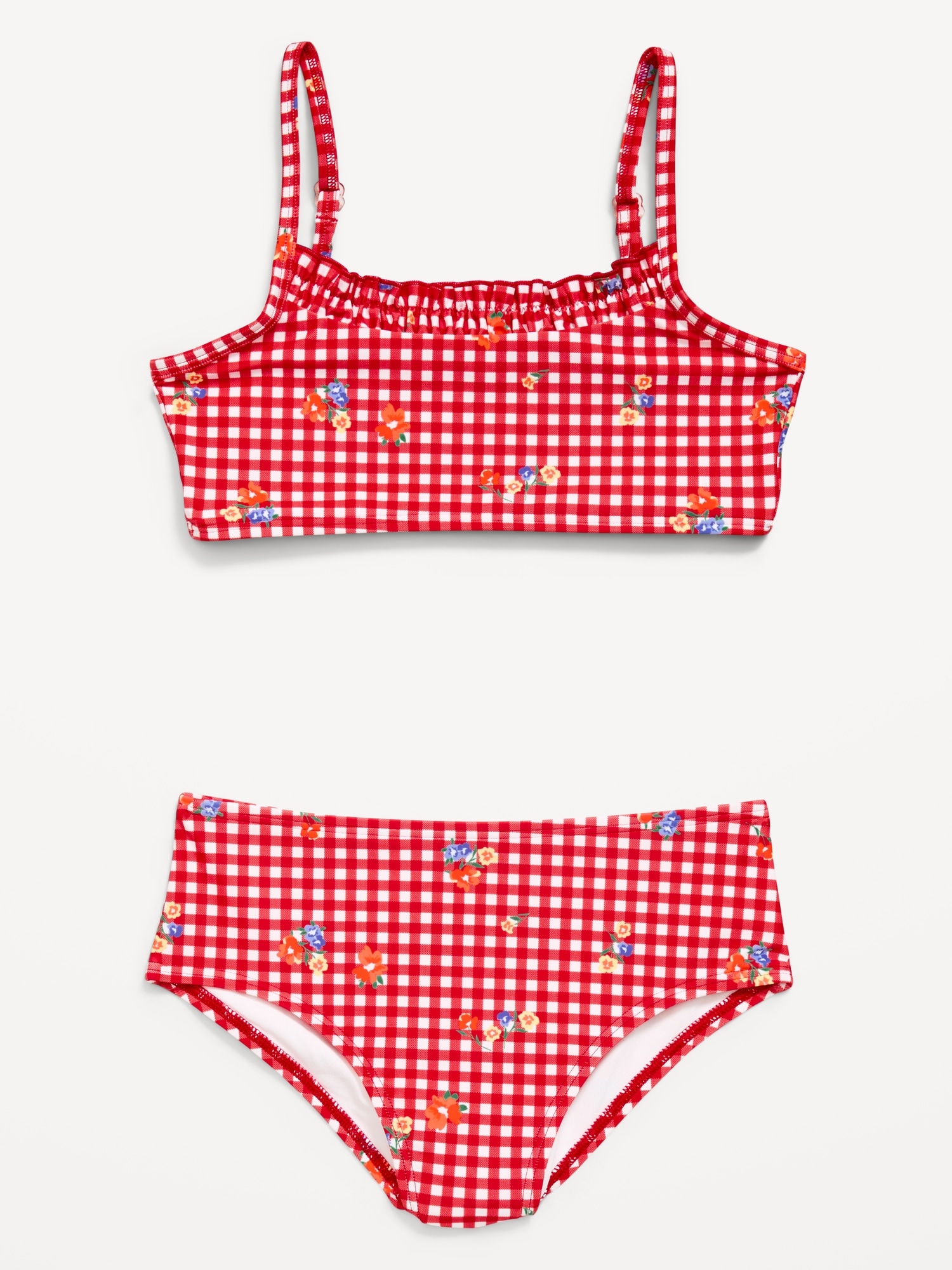 MAILLOT DE BAIN IMPRIMÉ À VOLANTS POUR FILLE