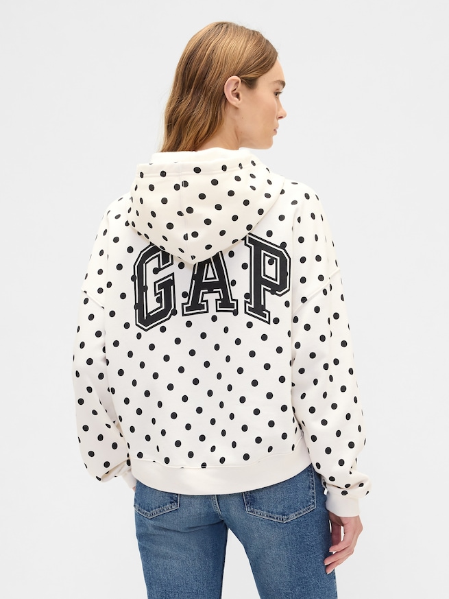 リラックス ミニGAPロゴ クロップドパーカー-1