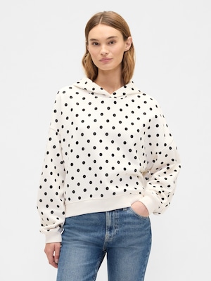 リラックス ミニGAPロゴ クロップドパーカー