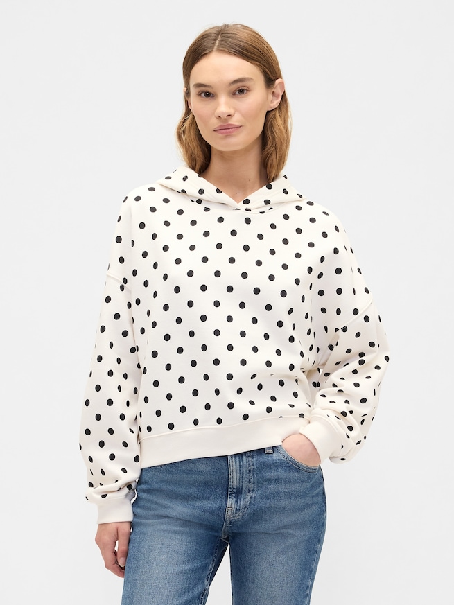 リラックス ミニGAPロゴ クロップドパーカー-0