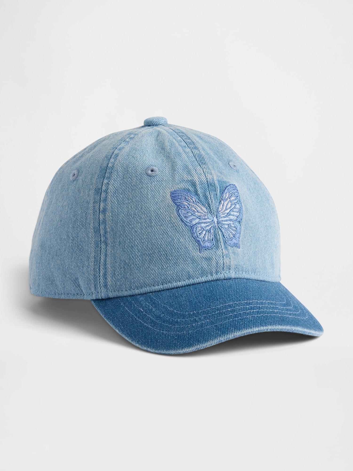 CASQUETTE DE BASEBALL EN DENIM À MOTIF DE PAPILLON POUR ENFANT