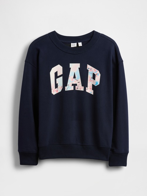 ヴィンテージソフト フレンチテリー リラックスフィット SAKURA GAPロゴスウェットシャツ (キッズ)