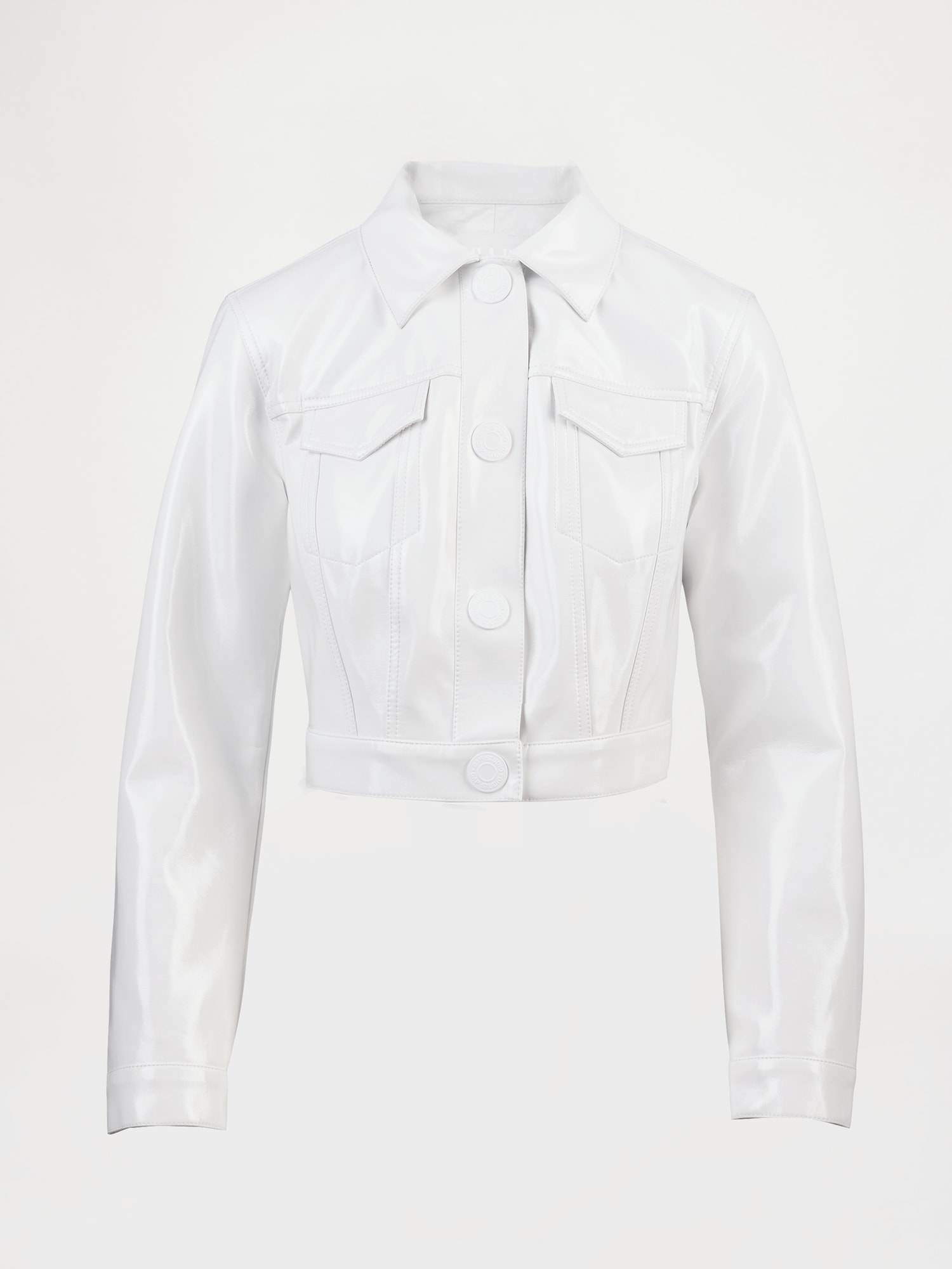 GapStudio ヴィーガン パテントレザー クロップジャケット-6