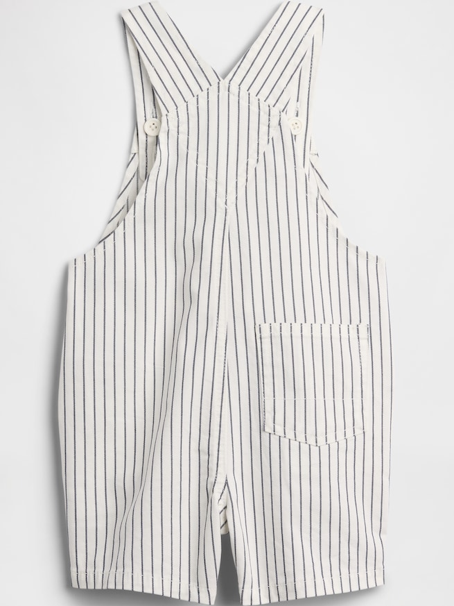 シアサッカー ストライプ ショートオール (ベビー)-1