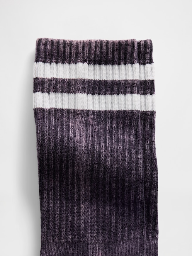 バーシティスタイル クルーソックス-1