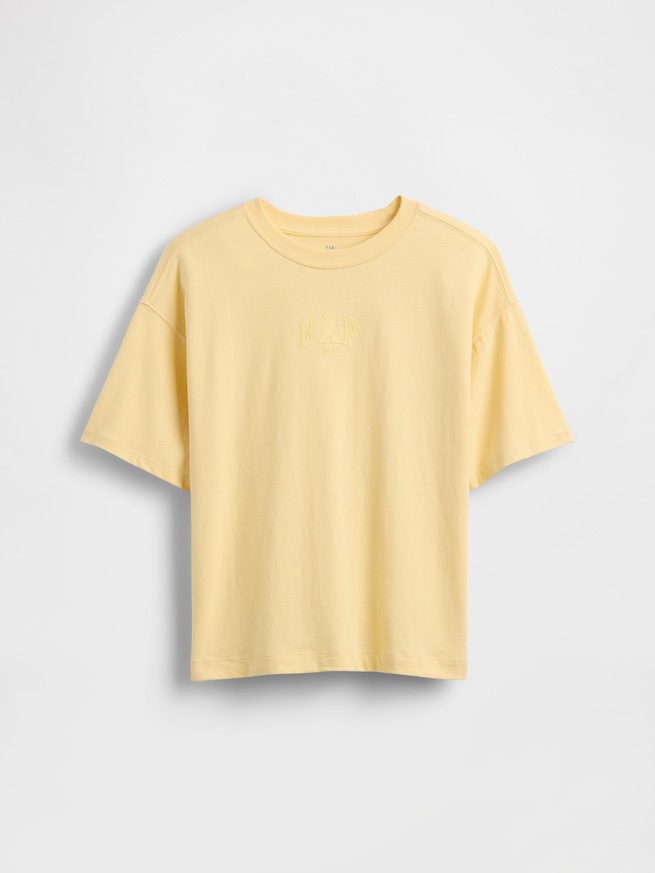 オーバーサイズ GAP1969ロゴ Tシャツ (キッズ)-0