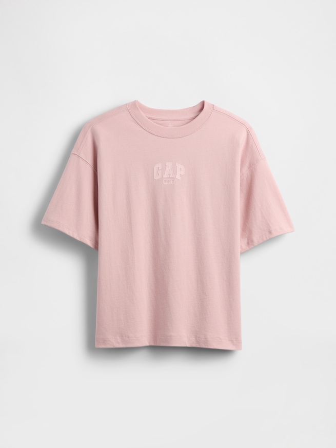 オーバーサイズ GAP1969ロゴ Tシャツ (キッズ)-0