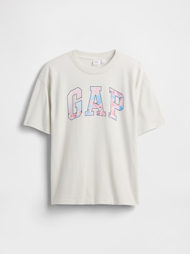 リラックスフィット SAKURA GAPロゴ Tシャツ (キッズ)-0