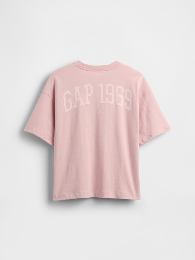 オーバーサイズ GAP1969ロゴ Tシャツ (キッズ)-1