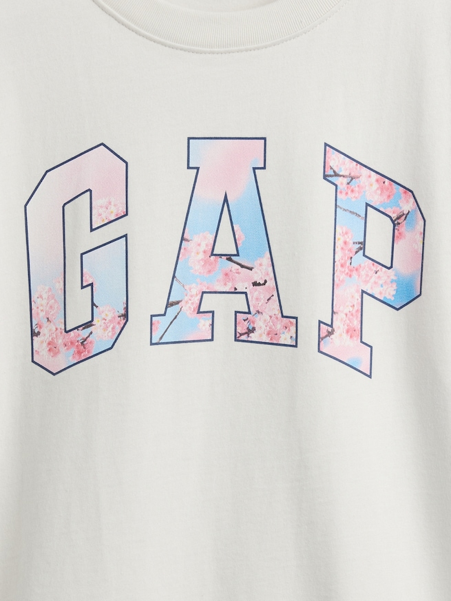 リラックスフィット SAKURA GAPロゴ Tシャツ (キッズ)-2