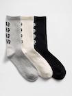 GAPロゴ クルーソックス 3足セット-0