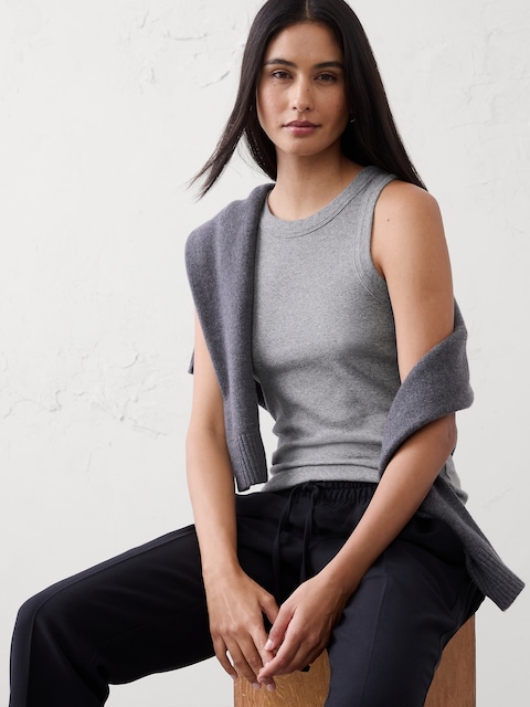 Ribbed Racer Tank