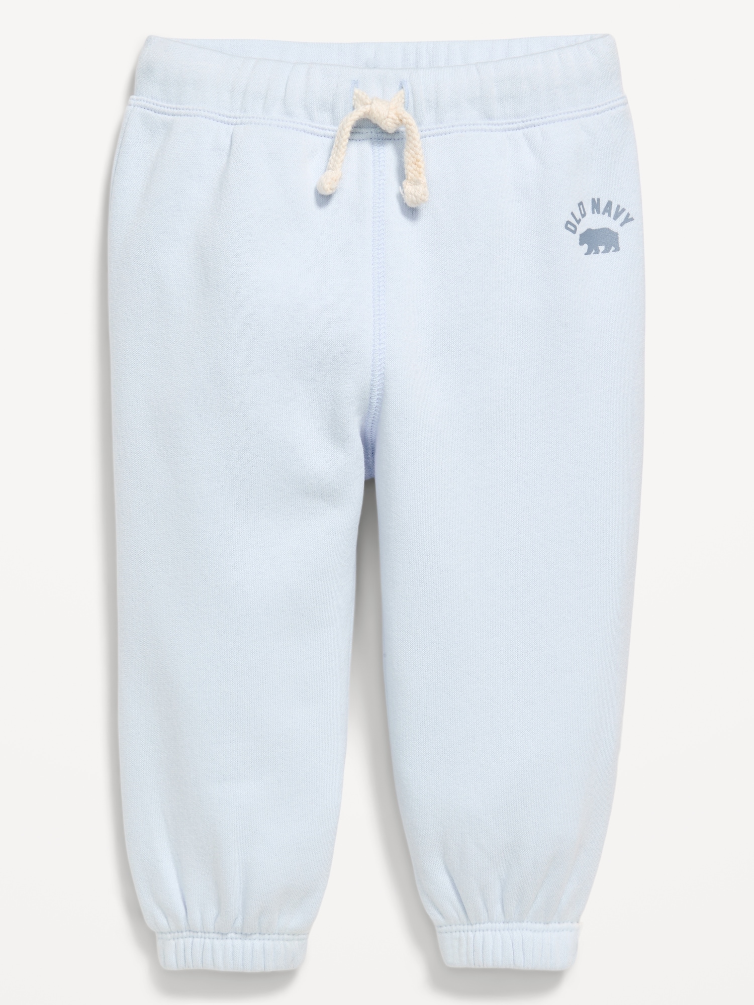 PANTALON EN COTON OUATÉ À LOGO IMPRIMÉ POUR BÉBÉ