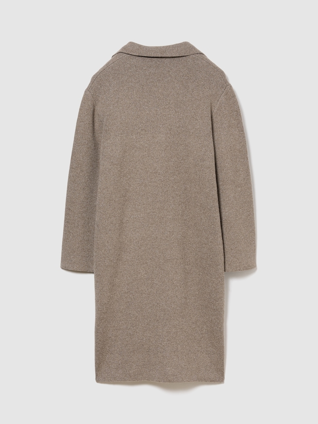 コットンブレンド カーディガンコート-4