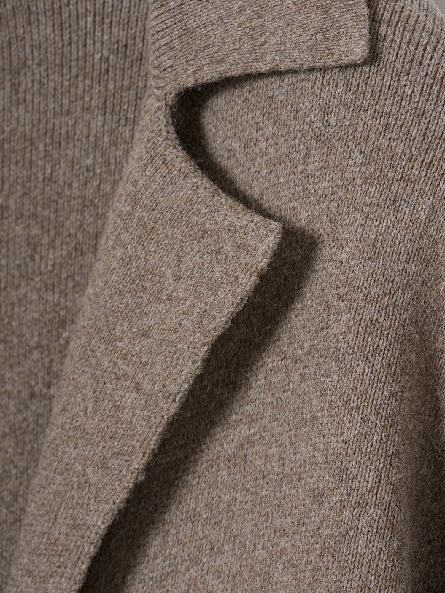 コットンブレンド カーディガンコート-5