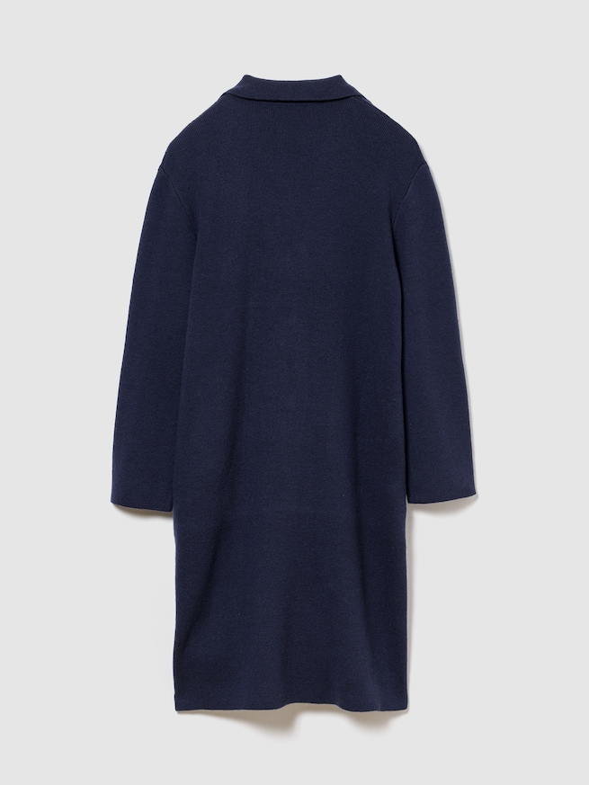 コットンブレンド カーディガンコート-4