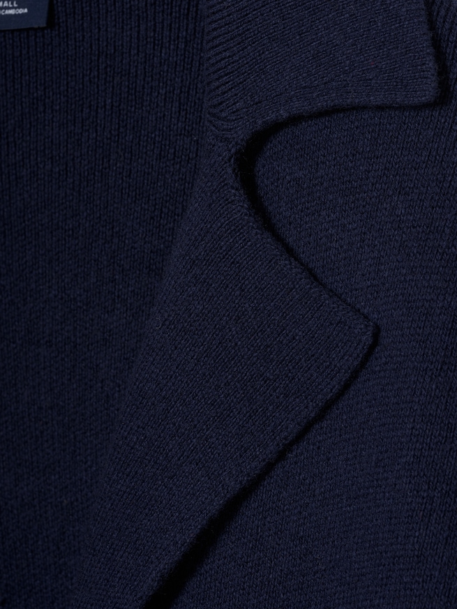 コットンブレンド カーディガンコート-5