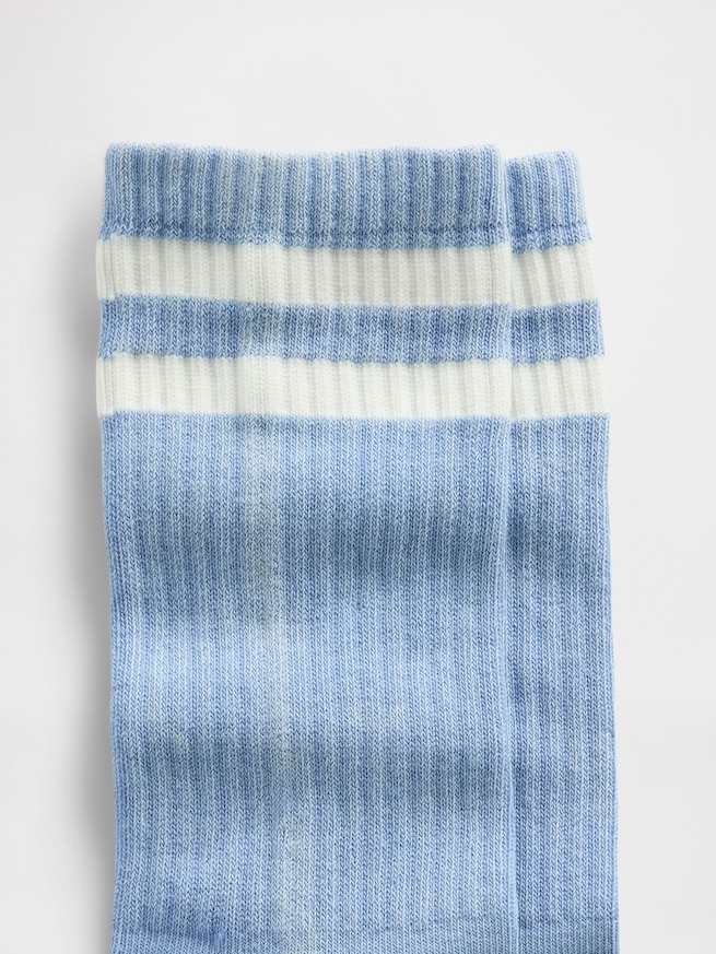 バーシティスタイル クルーソックス-1