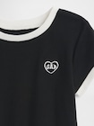 babyGap GAPロゴ リブ リンガーTシャツ-3